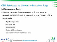 Page 16: NEPA Assignment Course: Replace with image or Self ... · PDF fileNEPA Assignment: FDOT Self ... documents and technical reports) ... to a scheduled FHWA audit on-site visit •OEM